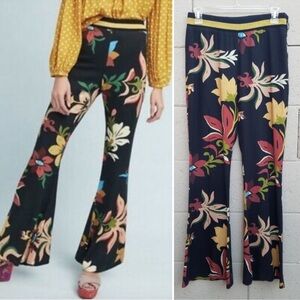 Farm Rio Floral Flared Pant Calla Multi Evil Eye pants